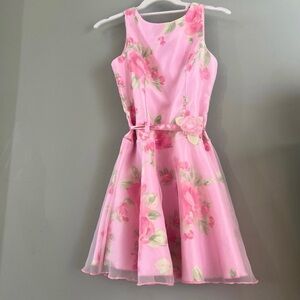 Floral Pink Kids Dress